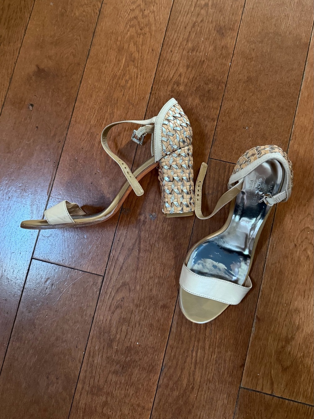 Coach Woven Block Heels - Women 9.5
